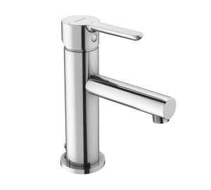 Single lever wash-basin mixer cold start